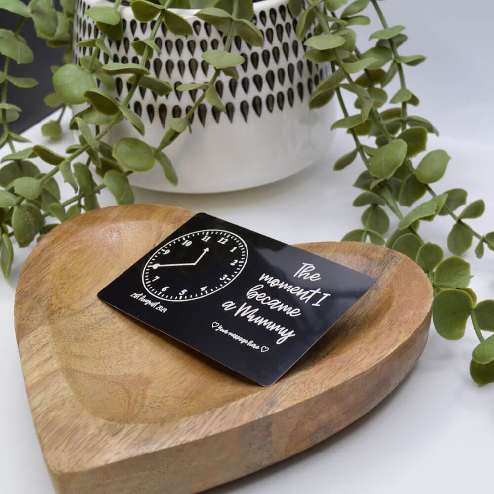 The Pink Pineapple - Moment I became a Mummy Personalised Wallet Card