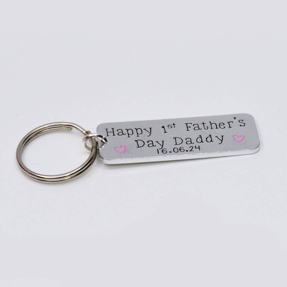 Stamped With Love - Happy 1st Father's Day Keyring