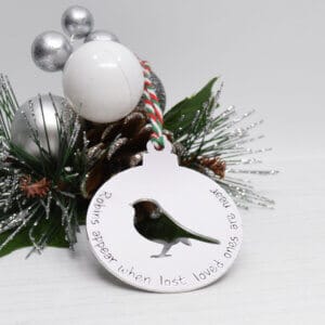 Stamped With Love - Robins appear when lost loved ones are near Bauble