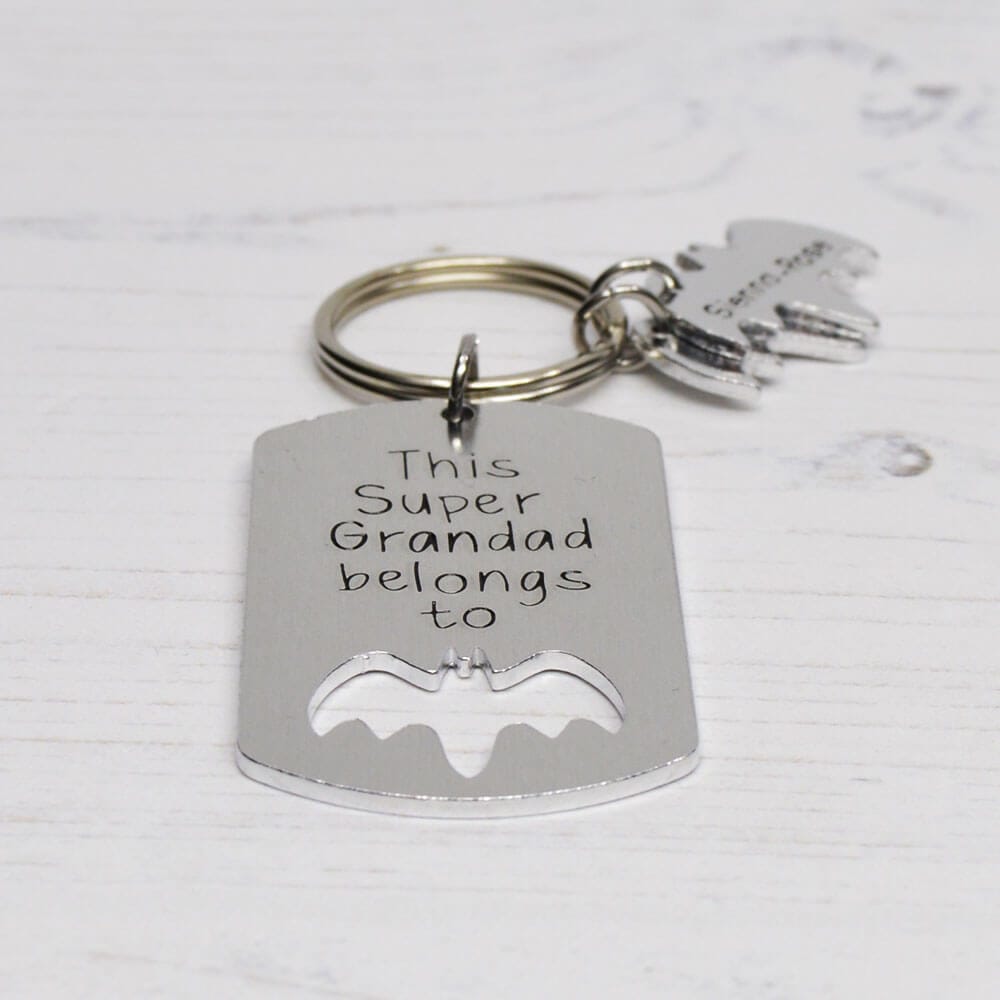 Stamped With Love - Super Grandad belongs to Bat Keyring