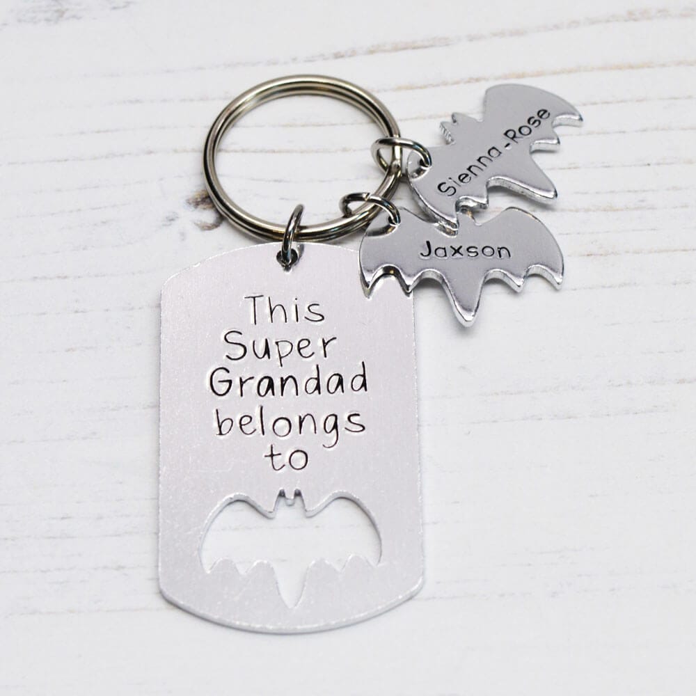 Stamped With Love - Super Grandad belongs to Bat Keyring