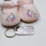 The moment I became a Daddy again Personalised Engraved Keyring