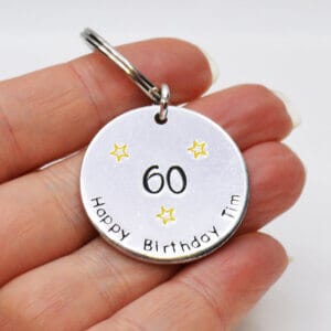 Stamped With Love - Personalised Birthday Keyring