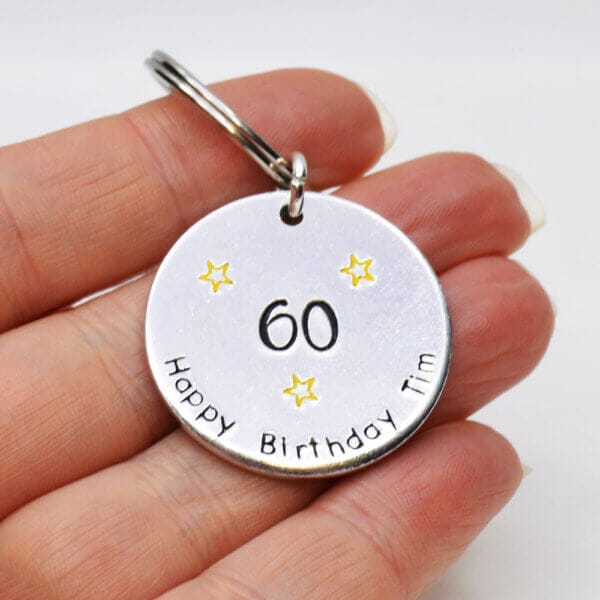 Stamped With Love - Personalised Birthday Keyring