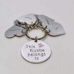 This Auntie Belongs To Personalised Keyring