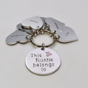 Stamped With Love - This Auntie belongs to Personalised Keyring