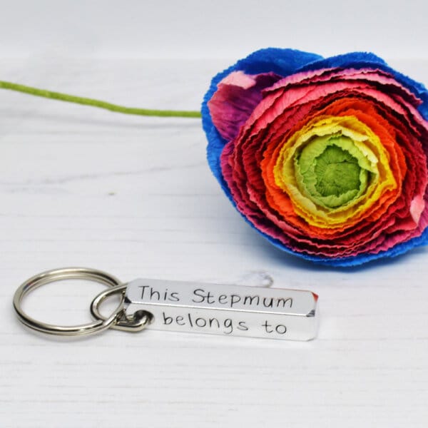 Stamped With Love - This Stepmum belongs to Personalised Keyring