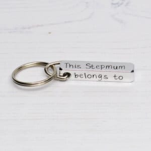 Stamped With Love - This Stepmum belongs to Personalised Keyring