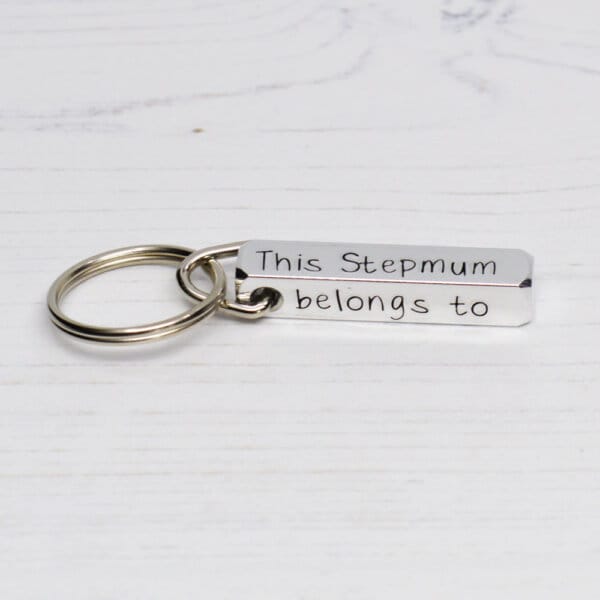 Stamped With Love - This Stepmum belongs to Personalised Keyring
