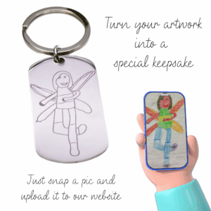The Pink Pineapple - Personal Engraved Keyring with your own text or image