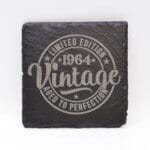 Big Birthday Vintage Slate Coaster