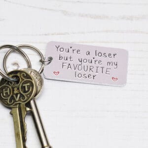 Stamped With Love - You're my favourite loser Keyring