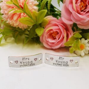 Stamped With Love - Personalised Wedding Trainer Tags