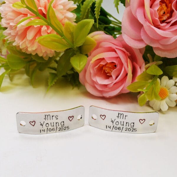 Stamped With Love - Personalised Wedding Trainer Tags