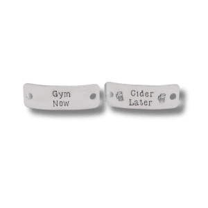 Stamped With Love - Gym Now Cider Later Trainer Tags
