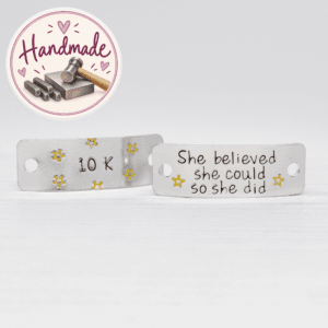 Stamped With Love - She believed she could Shoe / Trainer Tags